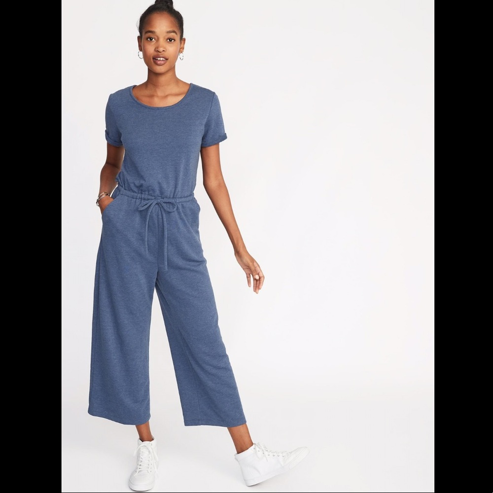 OLD NAVY Wide-Leg French-Terry Jumpsuit